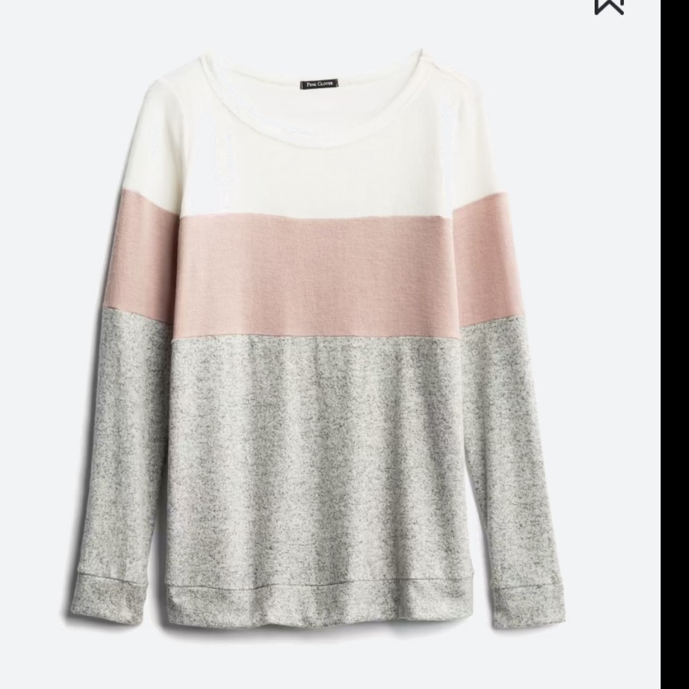 PINK CLOVER AMEYA BRUSHED KNIT TOP